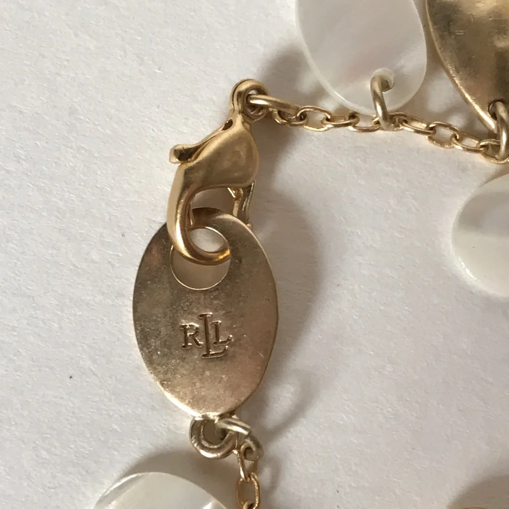 Lauren Ralph Lauren gold plated charm bracelet - Picture 2 of 7